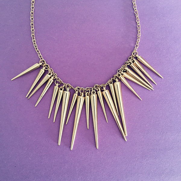CRAZY SPIKES COLLAR - Purple Lily
