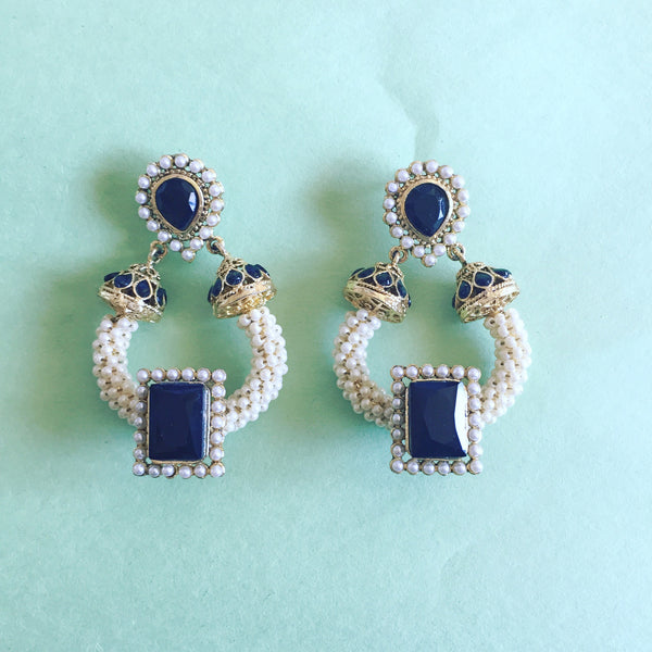 ANTIQUE PEARL RANI DROPS - Purple Lily