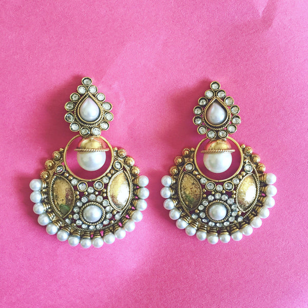 BANARSI PEARL COPPER DROPS - Purple Lily