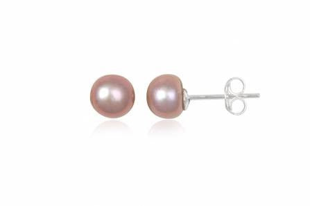 PINK MINI PEARL STUDS - Purple Lily