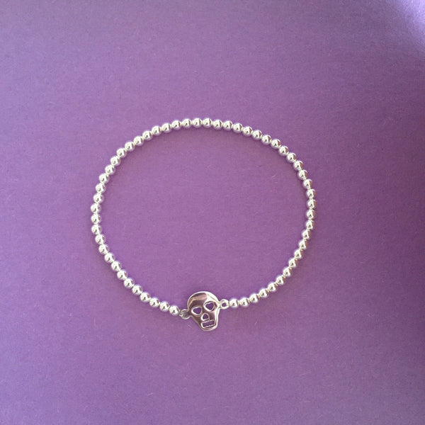SKULL CANDY BRACELET - Purple Lily