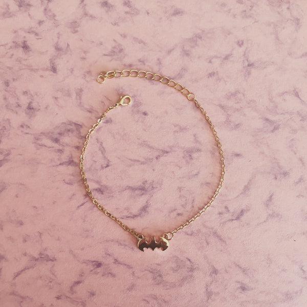 BATMAN CHARM BRACELET - Purple Lily