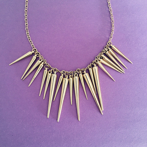 CRAZY SPIKES COLLAR - Purple Lily